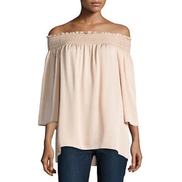 Theory Elistaire Modern GGT Silk Smocked Blouse - Picture 1 of 10